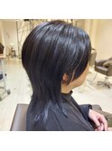 インナーカラーブルーブラック