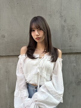 イキ 表参道(iki omotesando) ハッシュカット/フルバング/似合わせカット/ブラウン