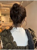 カジュアルおだんごヘアおだんごアレンジ