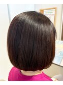 カット大人髪質改善カラーボブスタイル