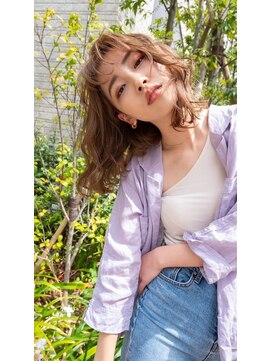 ピンク シー バイ アンジェリカ 瓢箪山2号店(PINQ she by ANGELICA) #レイヤーカット　#ミルクティーベージュ