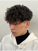 マッシュスパイラルパーマツイストスパイラル波巻きメンズ