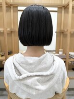 Say.ひし形ショートくびれショートレイヤーアッシュブラック青山