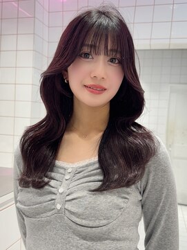 ロンド ストラーダ 心斎橋(Lond strada) エアリーロング×ピンクベージュ×美髪［髪質改善/縮毛矯正］