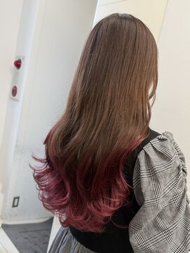 アライブ キチジョウジ(ALIVE Kichijoji) ピンク&ブラウングラデーションカラー