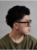 オールバックパーマ