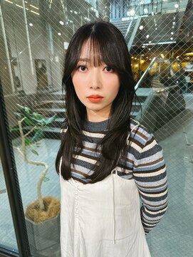 ブランコ 名古屋栄(BLANCO) オリーブカラー レイヤーカット