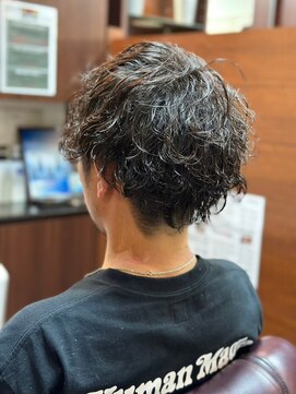 ケースタイル ヘアスタジオ 神保町店(K STYLE HAIR STUDIO) 波巻きツイストスパイラル/メンズパーマ/眉/ツーブロック/理容室