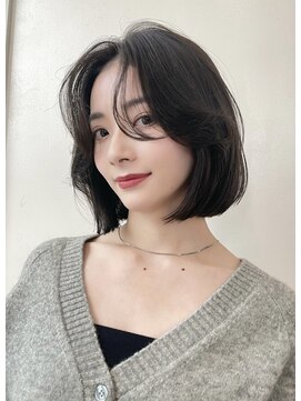 ベル 銀座並木通り店(Belle) 黒髪タッセルボブ×顔周りレイヤー