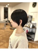 オーダイム(ou' dime)&nbsp;ショートブリーチハイライトイヤリングカラーボブ髪質改善