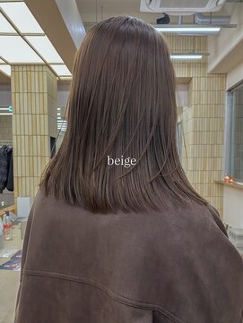 パークレーン アイス イヴェン(park lane ICI yeven) レイヤーボブリーチなしダブルカラーミディアム春カラー縮毛矯正
