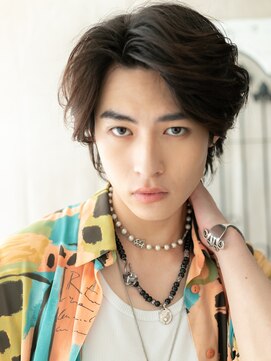 グルーミングサロン バーバー キャッスル 北浦和西口(Grooming salon Barber Castle) かき上げサーフカール学生カジュアルウルフショートI北浦和