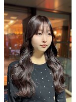 ラモードイワイインターナショナル(La Mode IWAI international)&nbsp;前髪顔まわり×ピンクブラウンカラー