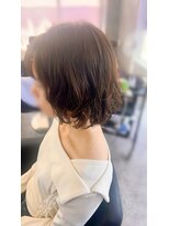 アグ ヘアー ギャビー 長泉店(Agu hair Gabby)&nbsp;ニュアンスパーマボブ　土屋まい