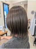 髪質改善×寒色カラー×外ハネ