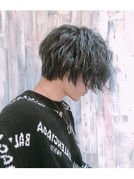 シン(syn) イメチェンスマートマッシュグランジショートネープ刈り上げ