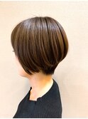 丸みのあるショートボブ◎