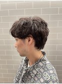 「刈り上げない」マッシュパーマ