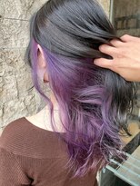 ウノプリール 京橋店(uno pulir) 【秋野弘幸】表面アッシュのインナーカラーバイオレット