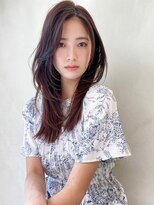 カナン 銀座(CANAAN)&nbsp;ラベンダーブラウン×たっぷりレイヤーカット