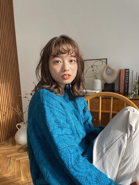 コレット(COLETTE) 【くるくる◎】部分パーマ×ミディアムヘア