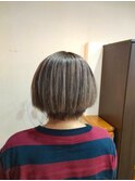 縮毛矯正+バレヤージュ