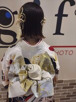 ヘアーフォトギフト(HAIR×PHOTO gift.) 水引アレンジ／サラツヤ／成人式