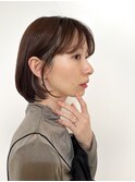顔周りレイヤー/大人ボブ#トリートメント