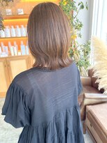 ユラギフロムユイマァル 水島店(YURAGI from YUIMARL)&nbsp;オリーブベージュ×ミディアムレイヤー