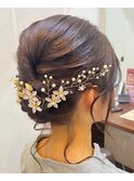 ヘアアレンジ大人可愛いアップスタイル和装成人式卒業式