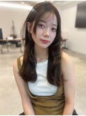 大人グレージュ ロング