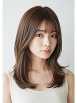 グルグル 本八幡店(GULGUL)&nbsp;ミディアム/顔周り/レイヤーカット/ハイライト/本八幡