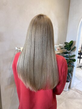 ラボヌールヘアーグレース 門前仲町店(La Bonheur hair grace) 【grace杉本】ブリーチヘア/ハイトーンヘア/ベージュ/艶髪