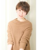 20代30代40代抜け感ショートレイヤーミルクティベージュ
