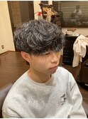 くせ毛風波まきパーマ