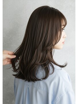 アントワープトーキョー(antwerp TOKYO) 30代40代50代外ハネミディアムレイヤー髪質改善酸性ストレート
