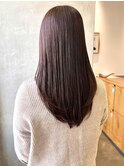 ロング×ラベンダーベージュ