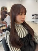 明るすぎず暗すぎない透明感ブラウンカラー