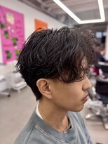 サニーズ(SUNNY'S by CONKS)&nbsp;メンズセンターパート×波巻きパーマ