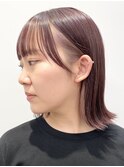 【松戸　松田】インナーカラー　ボブ　ピンクベース