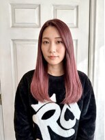 アロマ ヘアー ルーム 新宿3号店(AROMA hair room)&nbsp;大人ガーリー/ピンクベージュ/髪質改善/ブリーチ/ダブルカラー