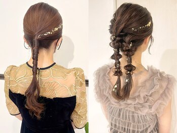 アモレット 天文館店(amoretto)の写真/結婚式などのお呼ばれヘアが人気の美容院◎特別な日だからこそ周りと被らない『可愛い&似合う』をご提案♪