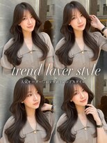 ヘアーサロン リアン 鴻巣店(hair salon Rien) 韓国風くびれロング×艶ダークブラウン/鴻巣