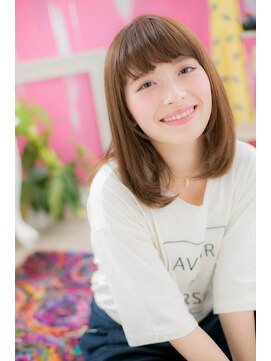ミック 日暮里店(miq) パッツンバングのオシャレガール★ミディ