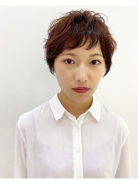 オール 西大寺店(oar) コーラルピンク×ショート