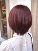 大人かわいい丸みショートボブ