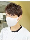 ハンサムショート/トップポイントパーマ