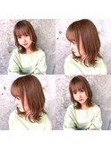 くびれミディ×ブリーチ×スモーキーベージュ