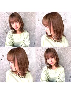 スナッグルサロン(SNUGGLE SALON) くびれミディ×ブリーチ×スモーキーベージュ