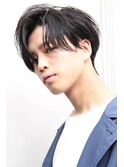 センターパート 韓国マッシュ 刈り上げ ニュアンスパーマ 元町